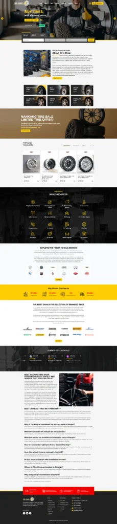 Dr Tire website